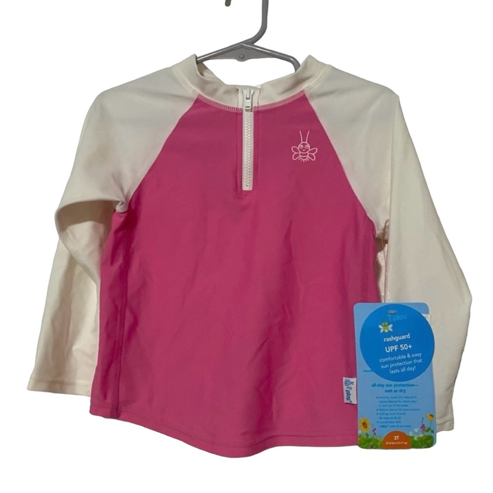 NWT iPlay UPF 50+ Sun Protection Long Sleeve Rashguard Swim Top